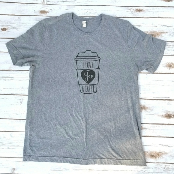 Tops - *FREE WITH BUNDLE* Grey Coffee Graphic Tee